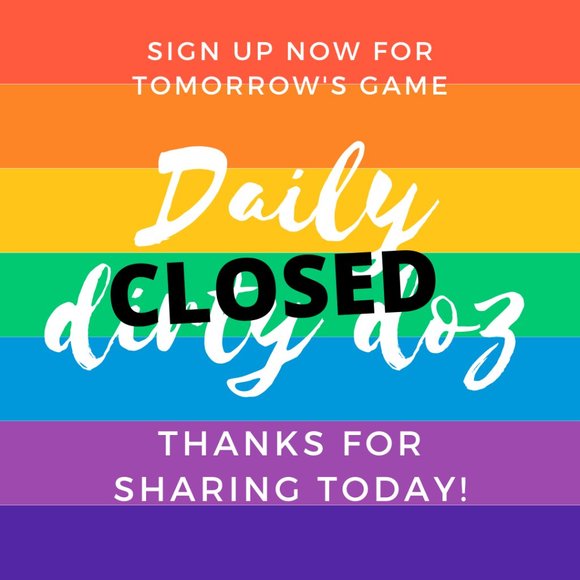 DAILY DIRTY DOZEN SHARE GAME Jewelry - CLOSED 6/22  MON DAILY DIRTY DOZEN SHARE GAME